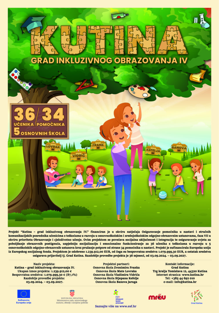 Plakat_Kutina grad inkluzivnog obrazovanja IV.